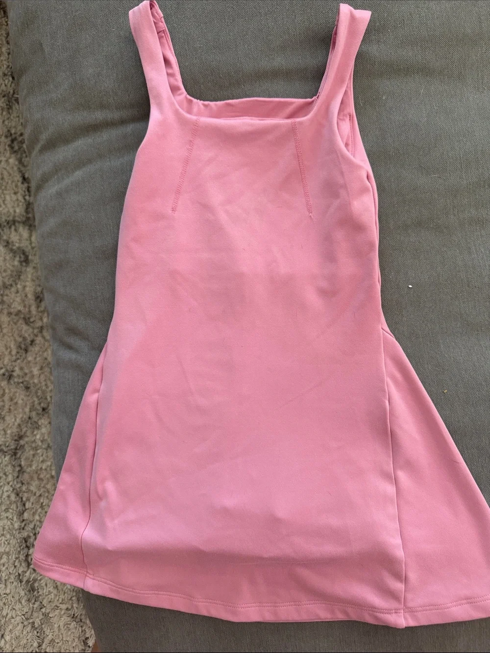 Old Navy Rose Pink Square-Neck A-Line Dress